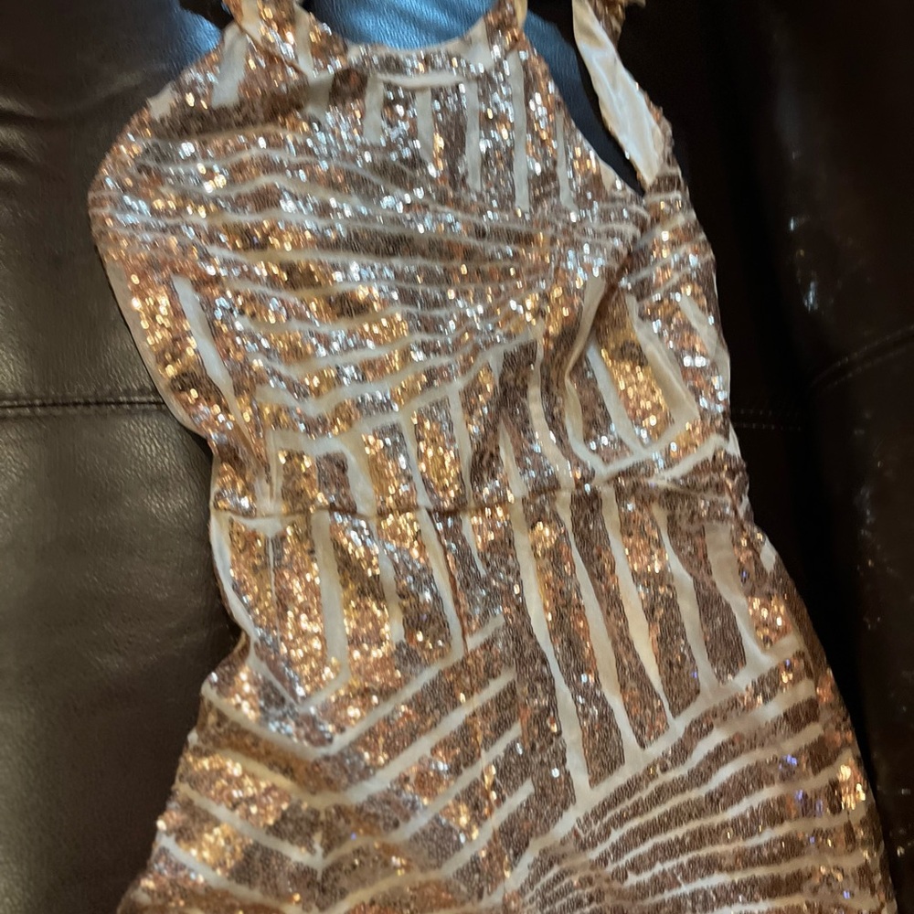 Pretty Gold Jumpsuit - Picture 8 of 16
